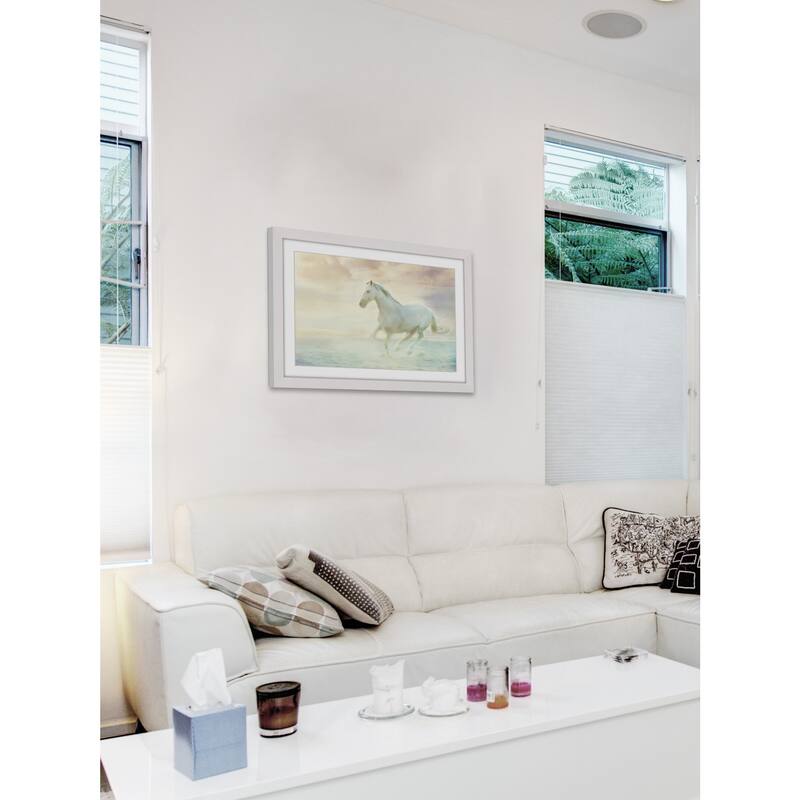 Marmont Hill 'Galloping Through the Water' Framed Painting Print