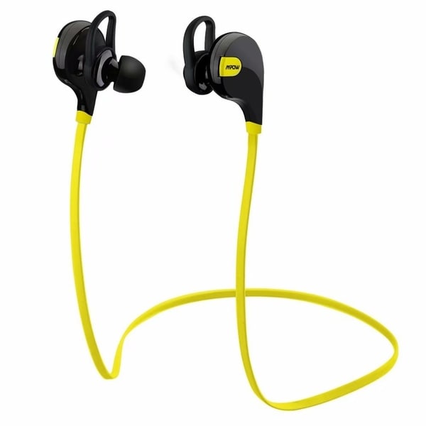 Bluetooth Wireless Sports Running Gym Stereo Black/Yellow Headset for iPhone and Android Phones