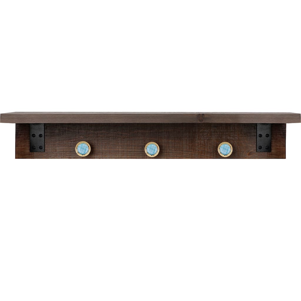 Hobbitholeco. Brown 6-inch x 30-inch Shelf