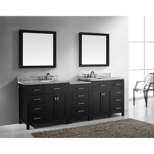 Virtu Usa Caroline Parkway 93 Inch Square Double Bathroom Parkway 93 Inch Square Double Bathroom
