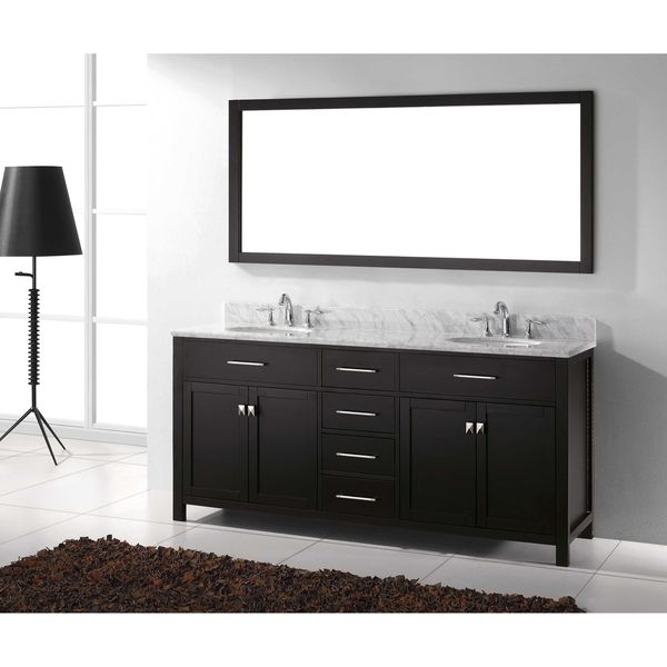Shop Virtu USA Caroline 72-inch Round Double Bathroom ...