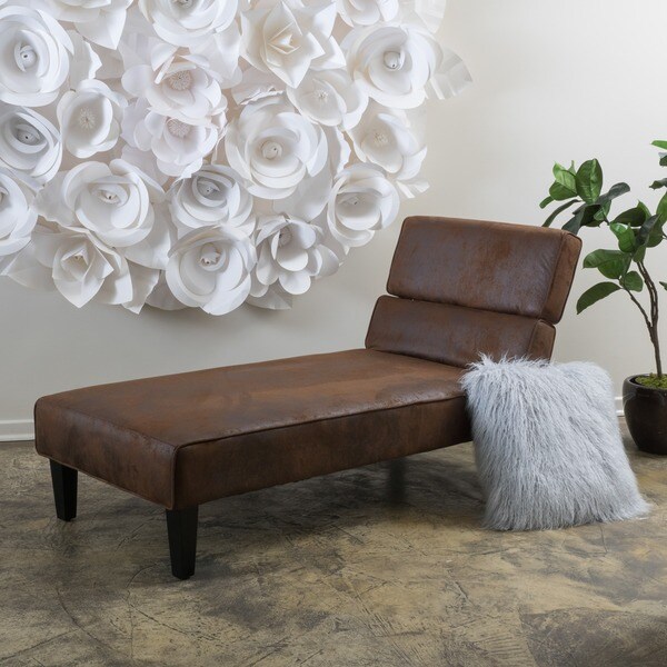 Astrid Microfiber Chaise Lounge By Christopher Knight Home On Astrid Microfiber Chaise Lounge By Christopher Knight Home