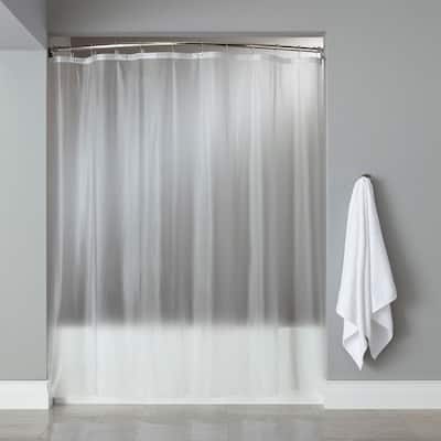 Heavy Weight 13 Gauge PEVA Shower Liner With Reinforced Mesh Header