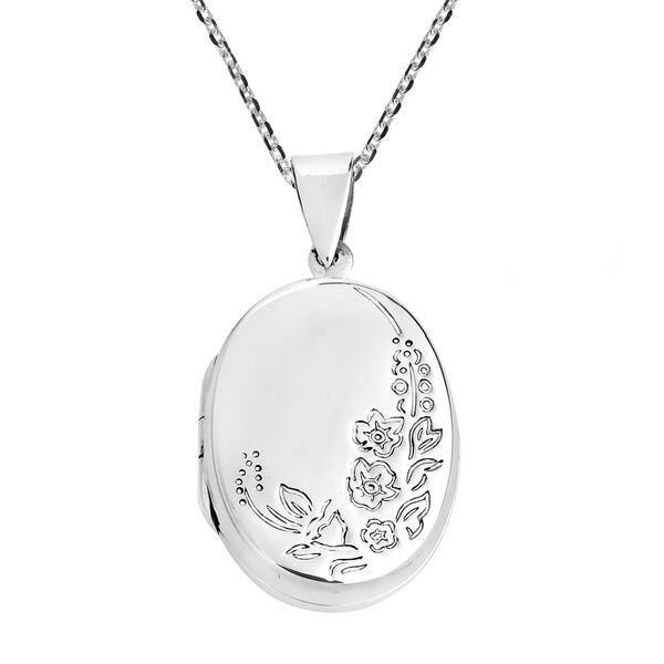 Sterling Silver Oval Locket