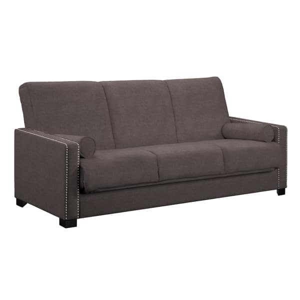 Better Living ConvertaCouch Sofa Sleeper in Grey Velvet Overstock