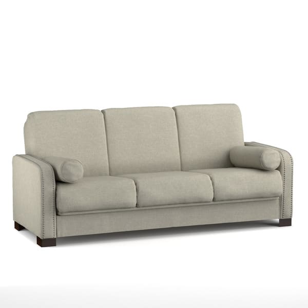 Better Living ConvertaCouch Sofa Sleeper in Barley Tan Linen Bed