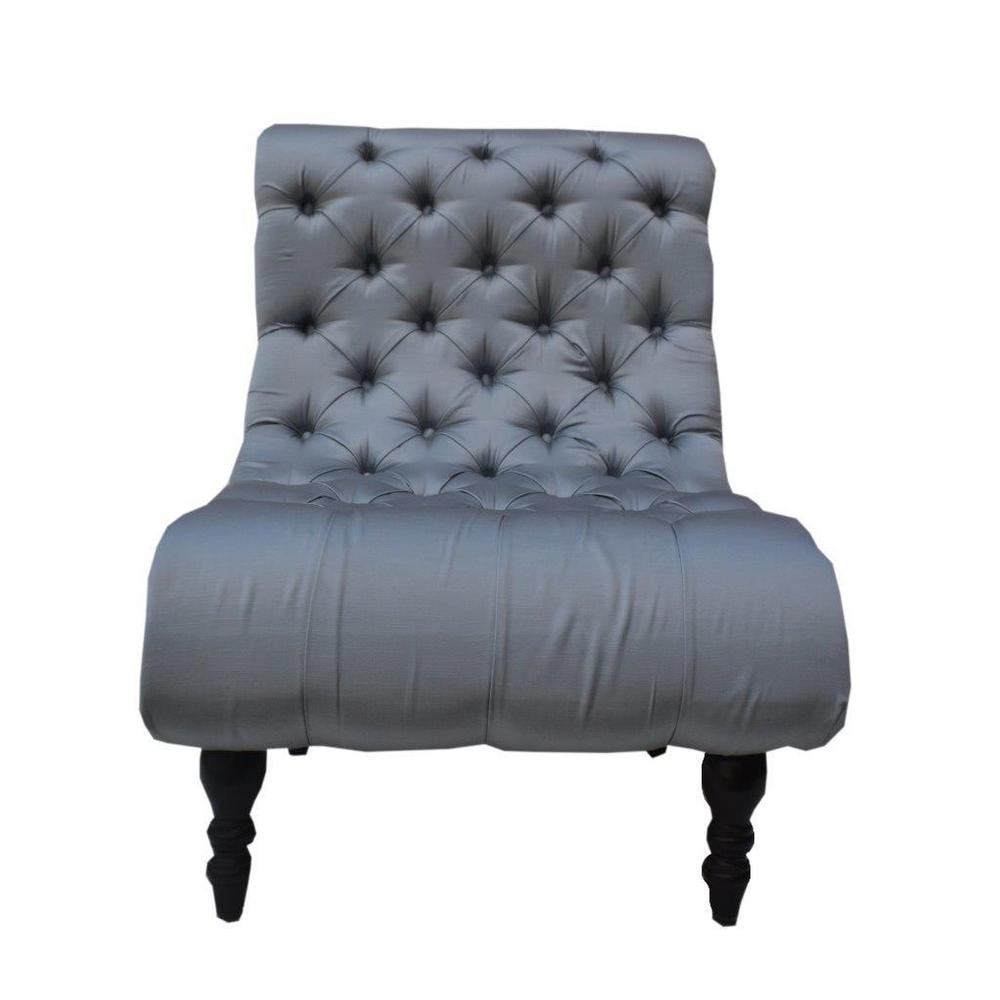 Park Avenue Living Buckingham Estate Slate/Light Blue Wood and Fabric 30-inch Chair (30 inch Buckingham Estate Slate/ Light Blue Chair)