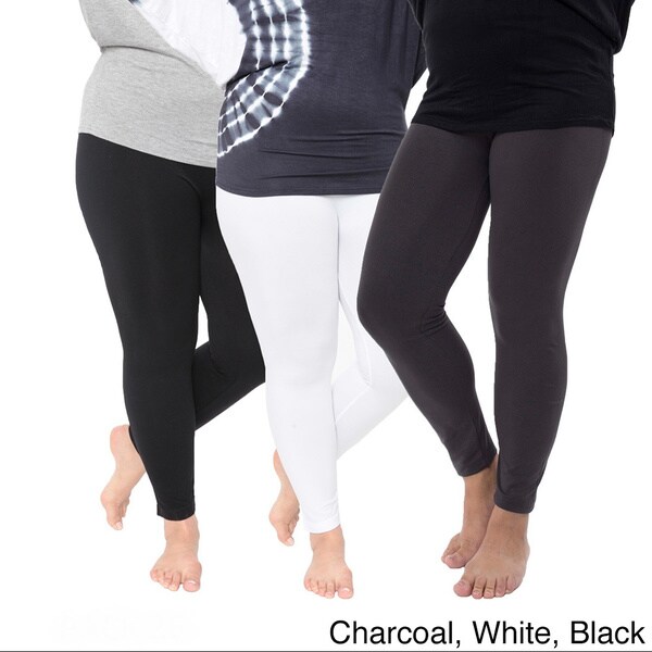 plus size white leggings