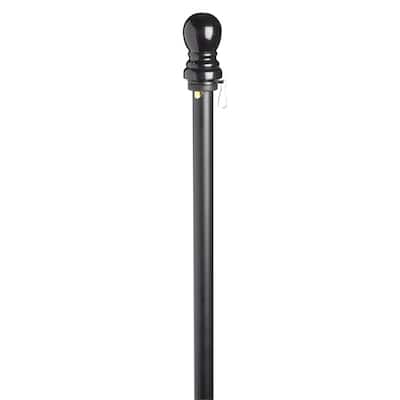 Evergreen Black Metal Flag Pole