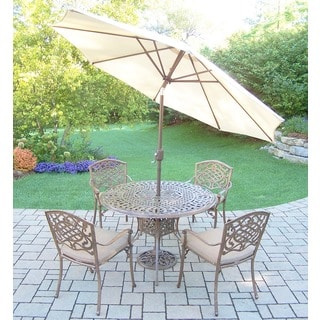 Dakota Cast Aluminum and Sunbrella Fabric 7-piece Patio Set, with ...