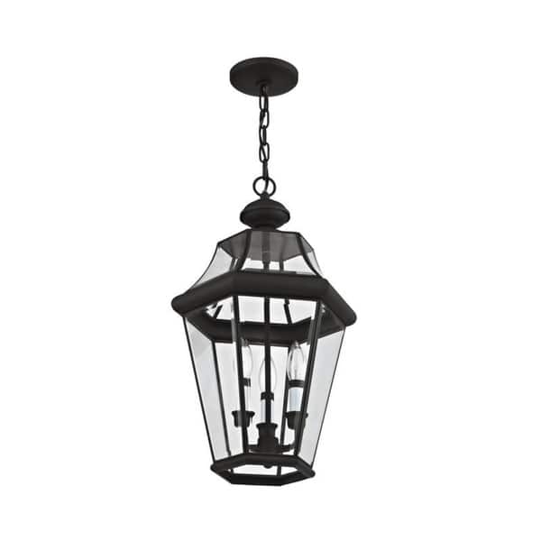 Livex Lighting Georgetown 2 Light Outdoor Chain Lantern Livex Lighting Georgetown 2 Light Outdoor Chain Lantern