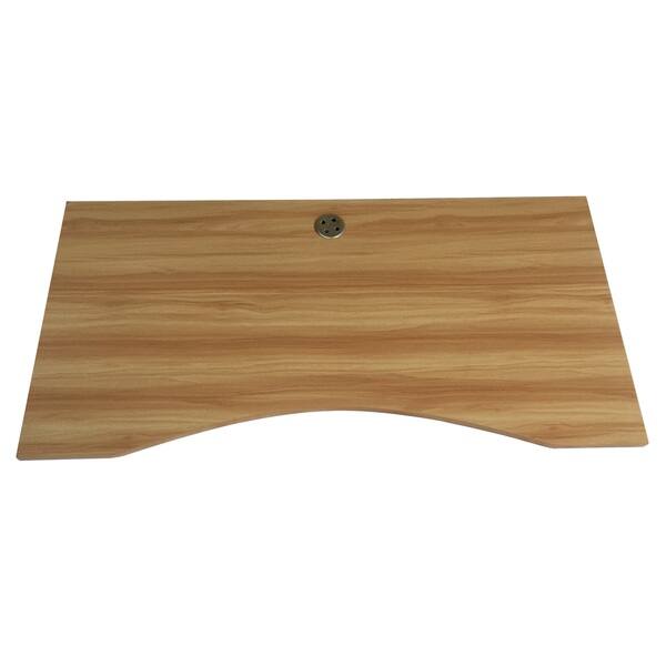 Ergomax Light Brown Maple Wood 55 X 28 Inch Ergonomic Desk Maple Wood 55 X 28 Inch Ergonomic Desk