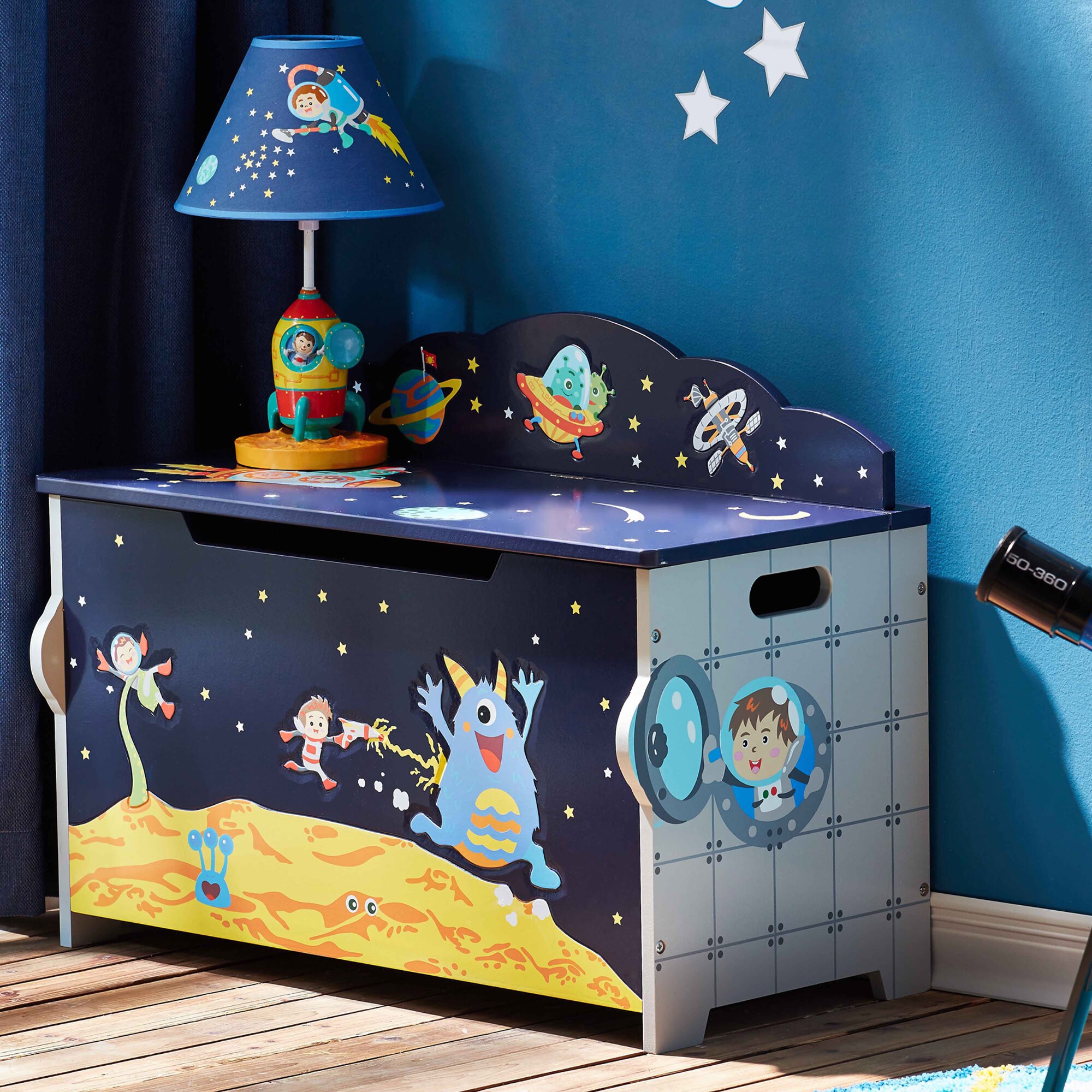 space themed toy box