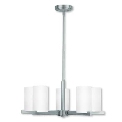 Livex Lighting Astoria Brushed Nickel 5-light Chandelier