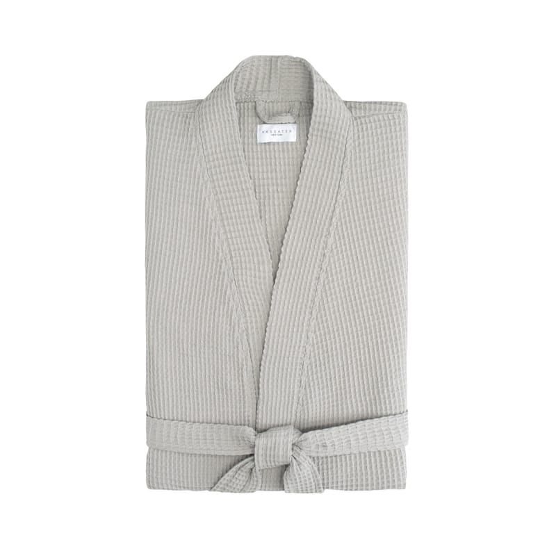 Unisex Cotton Kimono Robe - Grey - L/XL/XXL