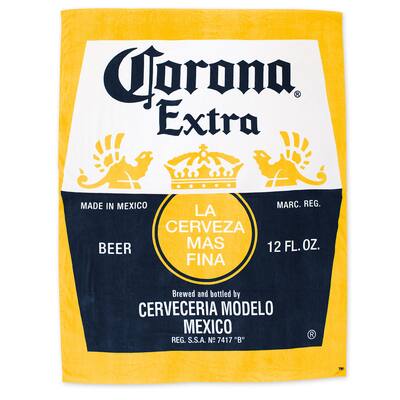 Corona Yellow Cotton Extra-jumbo Blanket Beach Towel