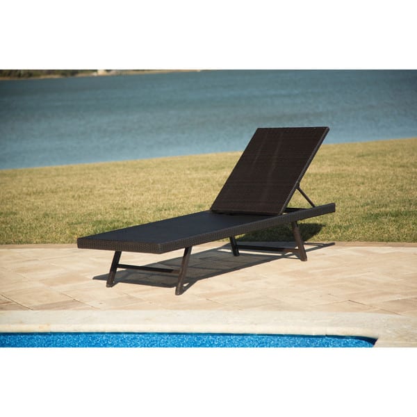 Shop Hanover Outdoor Orleans Woven Chaise Lounge Chair Free