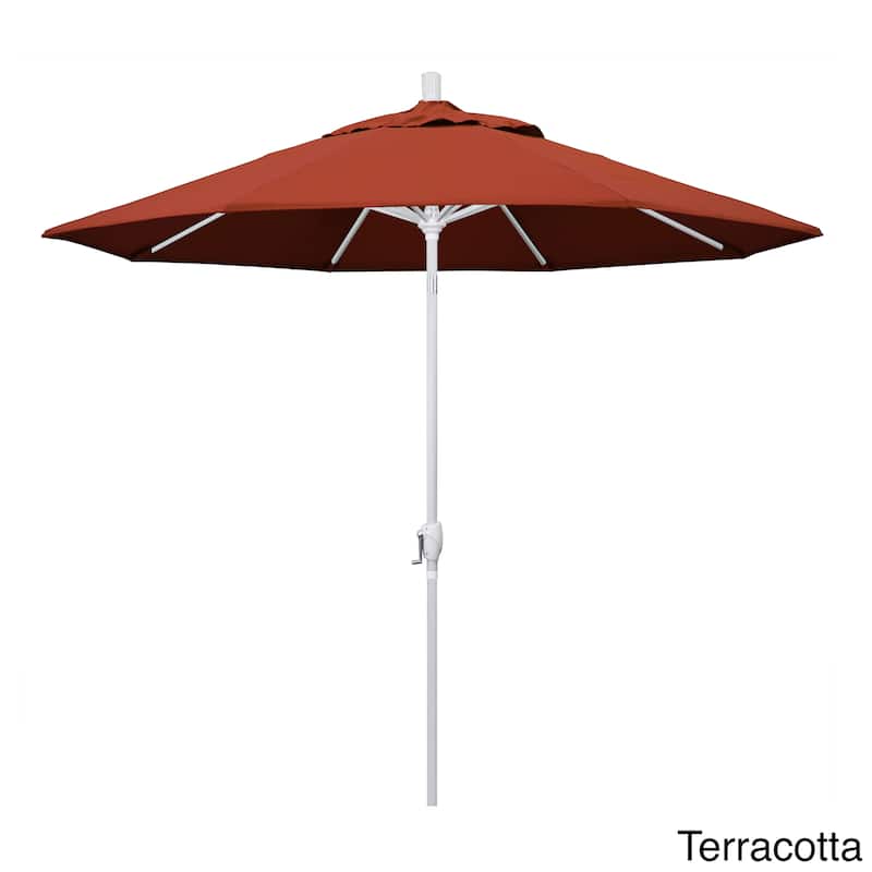 California 9-foot Aluminum Market Umbrella - Terracotta