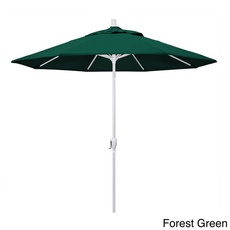 California 9-foot Aluminum Market Umbrella - Forest Green