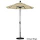 preview thumbnail 7 of 47, California Umbrella 6' Rd. Aluminum Patio Umbrella, Crank Lift, Push Button Tilt, Sunbrella fabric, Bronze Finish