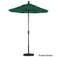 preview thumbnail 16 of 47, California Umbrella 6' Rd. Aluminum Patio Umbrella, Crank Lift, Push Button Tilt, Sunbrella fabric, Bronze Finish