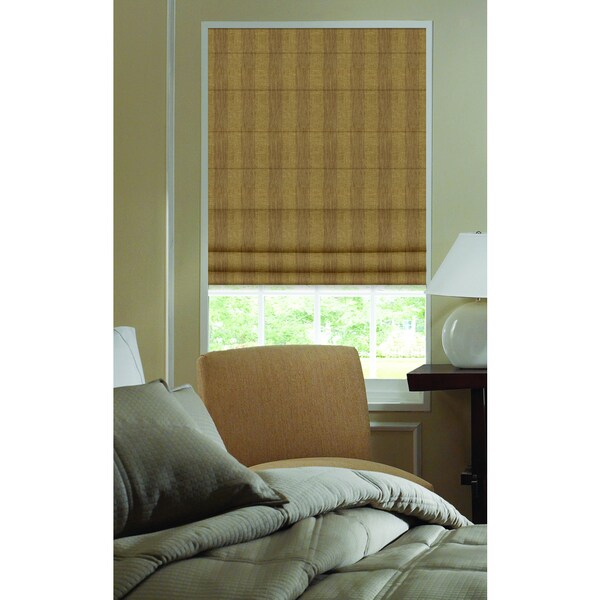 Ashton Camel Stripe Roman Shade 32 To 5 Inch Wide Free Shipping Ashton Camel Stripe Roman Shade 32 To 5 Inch Wide