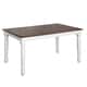 preview thumbnail 4 of 3, Simple Living Skipton Walnut/ White Rubberwood Rectangular Table - Walnut