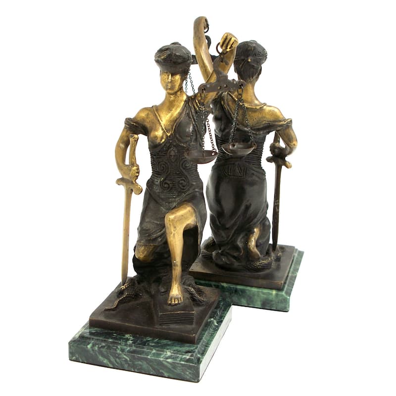 Bey Berk Kneeling Lady Justice Bookends
