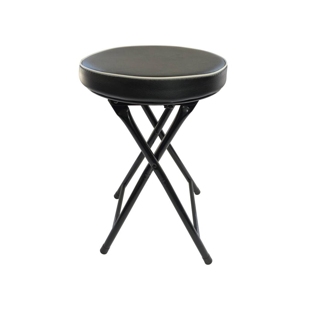 Wee's Beyond Black Cushioned Folding Stool