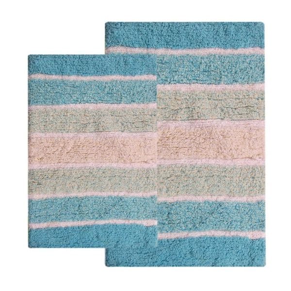 Home Cordural Multicolored Bath Rug Set Of 2 Multi