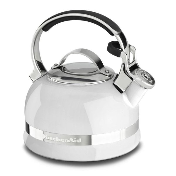 Shop KitchenAid KTEN20SBWH White Stainless Steel 2-quart ...