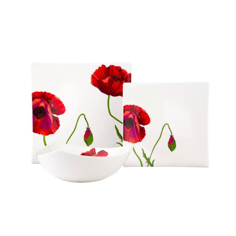 Red Vanilla Summer Sun 18-piece Dinner Set