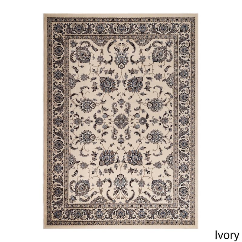 Admire Home Living Artisan Tabriz Traditional Oriental Pattern Area Rug - 5'5" x 7'7" - Ivory