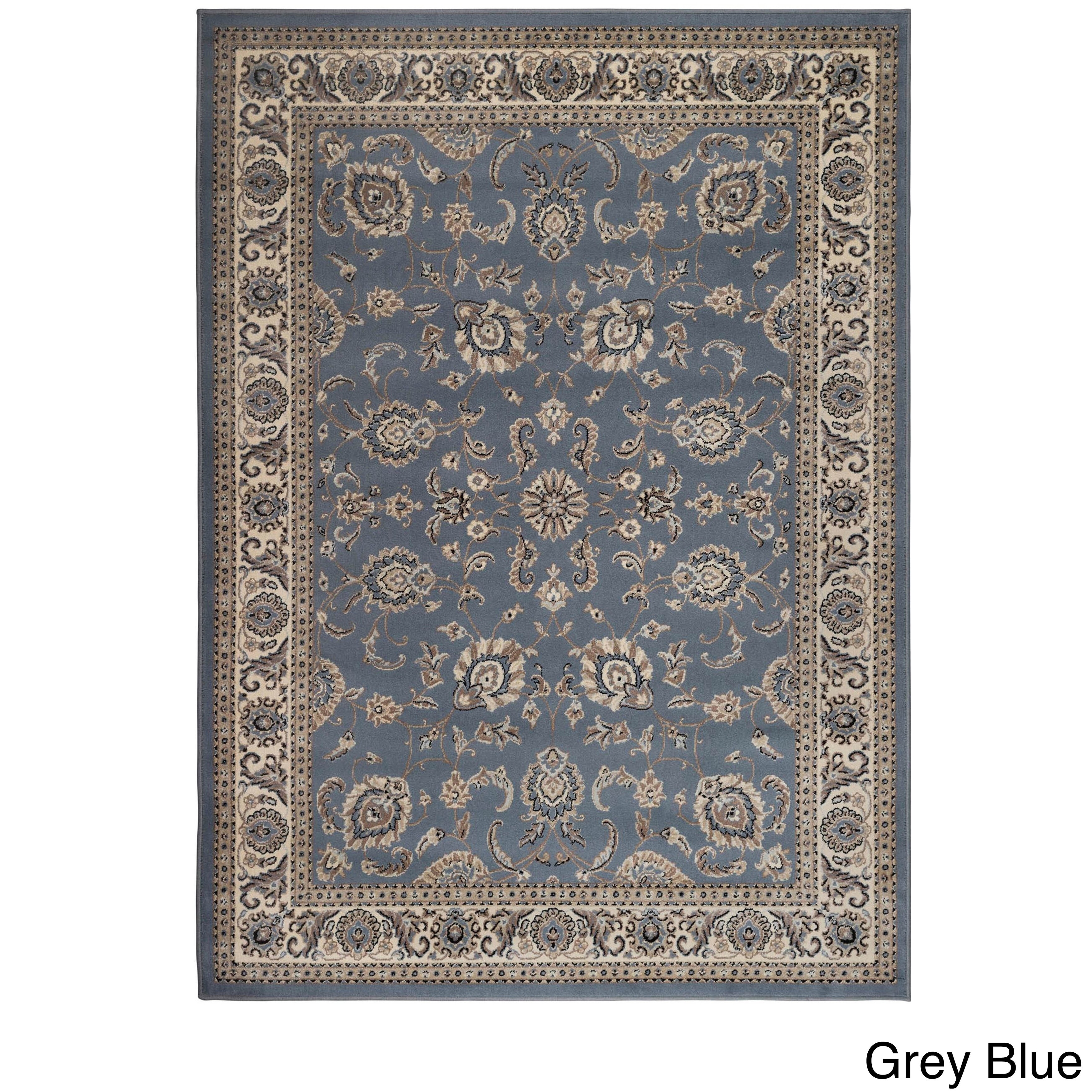 Admire Home Living Artisan Tabriz Traditional Oriental Pattern Area Rug Overstock 12004022 Denim 7 9 X 11