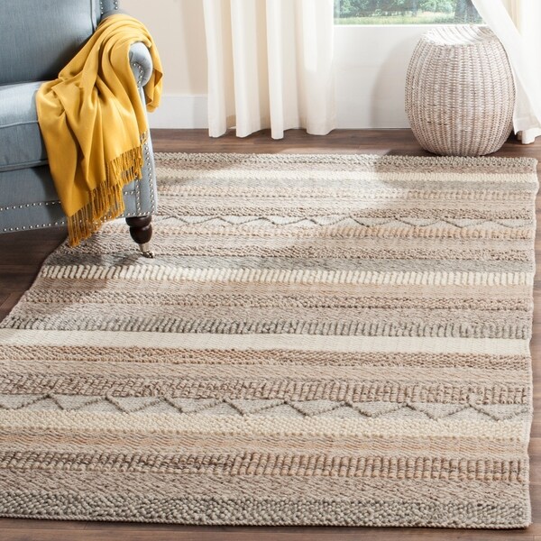 Safavieh Hand-Woven Natura Oakley Beige Wool Rug - 8' x 10'