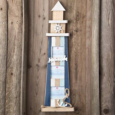 Lighthouse-shaped Decorative Picture Frame - Blue