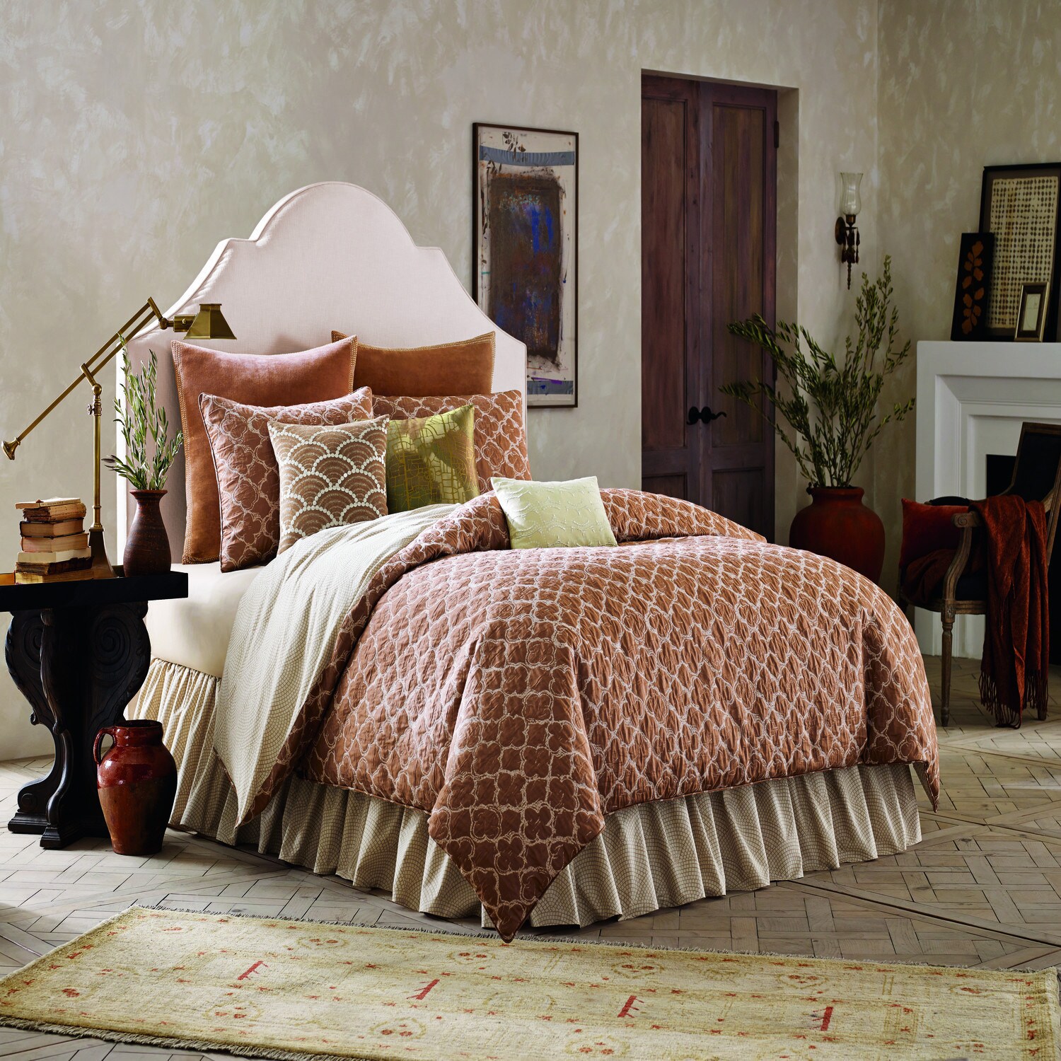 Shop Binichic Terracotta 4 Piece Comforter Set Free Shipping