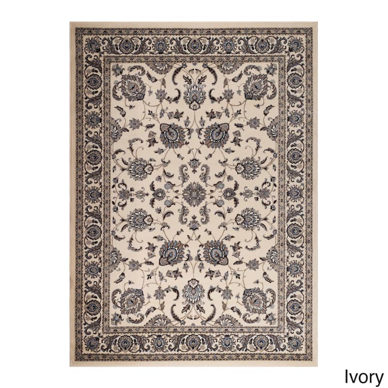 Admire Home Living Artisan Tabriz Traditional Oriental Pattern Area Rug - 7'9" x 11' - Ivory