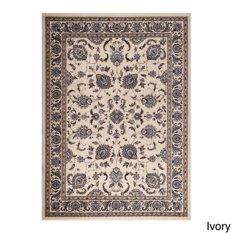Admire Home Living Artisan Tabriz Traditional Oriental Pattern Area Rug - 2'2" x 7'7" Runner - Ivory