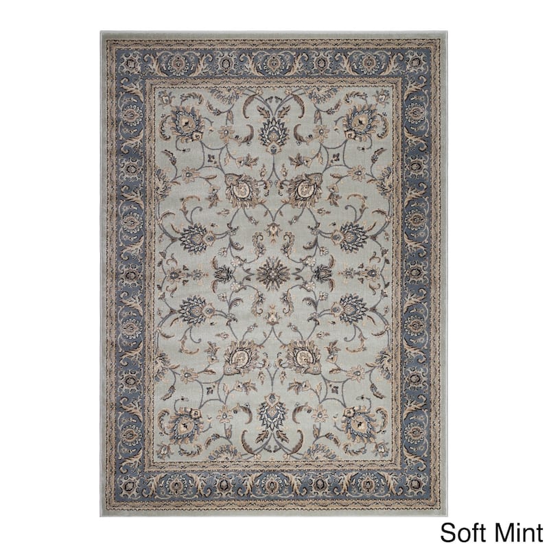Admire Home Living Artisan Tabriz Traditional Oriental Pattern Area Rug - 2'2" x 7'7" Runner - Softmint