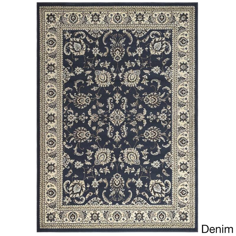 Admire Home Living Artisan Tabriz Traditional Oriental Pattern Area Rug - 2'2" x 7'7" Runner - Denim