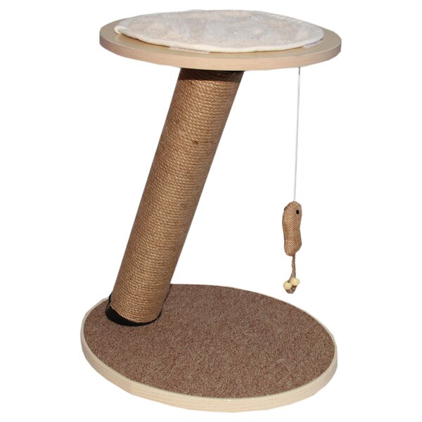 Shop Purrrfect Life Round Tower Cat Scratching Post With Toy Free