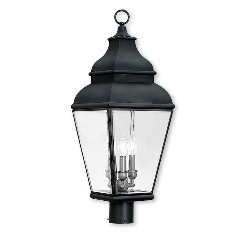 Livex Lighting Exeter Collection 3-light Outdoor Post Lantern
