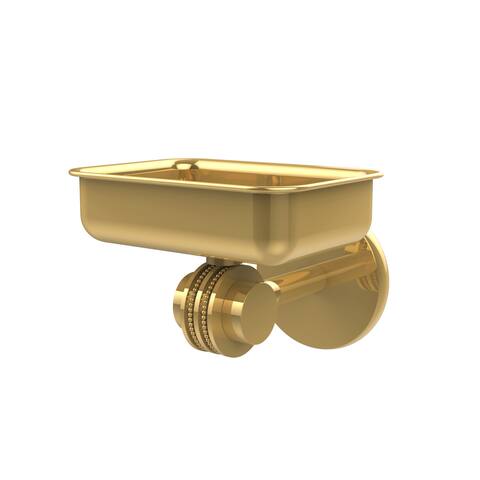 Allied Brass Gold Brass Satellite Orbit Wall-mounted Soap Dish with Dotted Accents