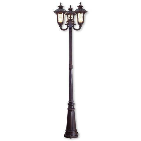 Livex Lighting Oxford Imperial Bronze 3-light Outdoor 3-headed Post Lamp