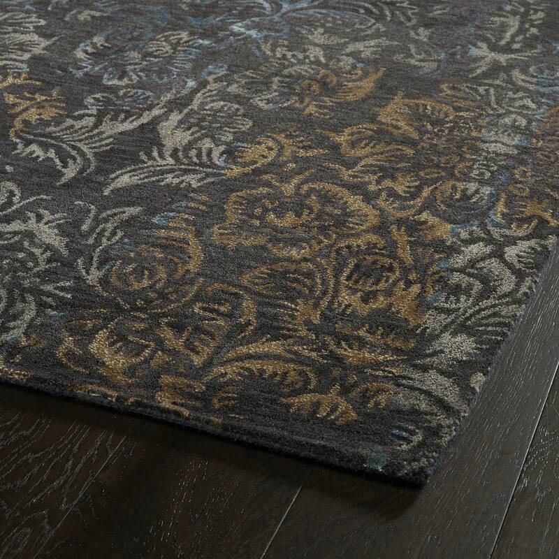 Kaleen Mercery Charcoal Hand Tufted Area Rug