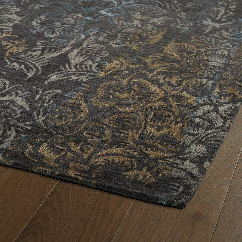 Kaleen Mercery Charcoal Hand Tufted Area Rug