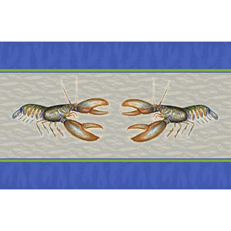 Betsy Drake Coastal Lobster Door Mat - 18x26