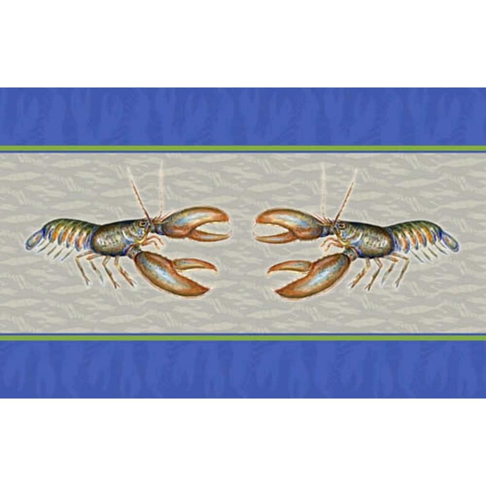Betsy Drake Coastal Lobster Door Mat