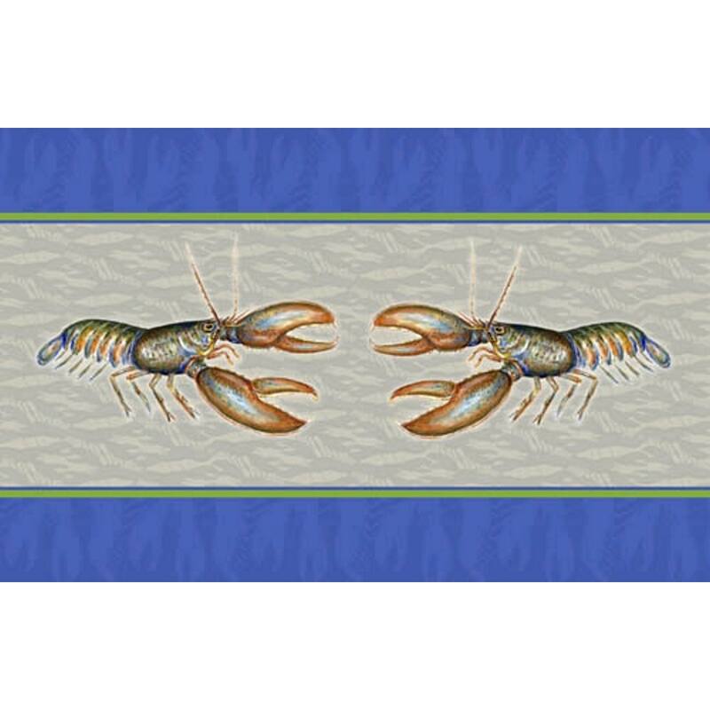 Betsy Drake Coastal Lobster Door Mat